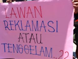 Aksi Panas di Tambak Keputih, ‘Lawan Reklamasi atau Mati!’ Suara Nelayan untuk Pemkot Surabaya