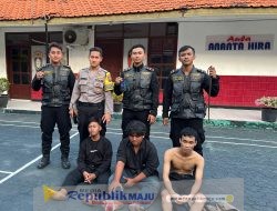 Tim Respatti Polrestabes Surabaya Amankan Tiga Remaja Bersenjata Tajam di Jalan Indrapura