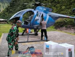 Kodim 1710/Mimika Kawal Logistik Pilkada dari Wilayah Pedalaman
