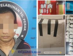 Satresnarkoba Polres Pelabuhan Tanjung Perak Amankan Kurir Pil LL, Sita 57.315 Butir Pil LL