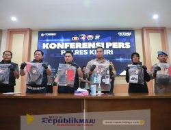 Kurang dari 1X24 jam Polres Kediri Berhasil Amakan Pelaku Pembunuhan