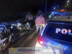 Patroli Kamtibmas Pasca Pilkada 2024, Polres Bangkalan Bubarkan Aksi Balap Liar