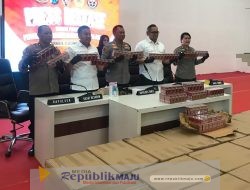 Polisi Dan Bea Cukai Ungkap 1 Truk Berisi Rokok Ilegal di Surabaya, Rugikan Negara Rp 2,1 Miliar