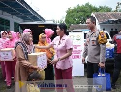 Polres Situbondo dan Bhayangkari Salurkan Bantuan kepada Warga Terdampak Banjir