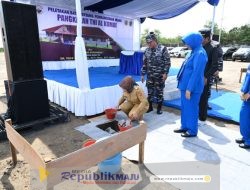 Bupati Kobar Hadiri Peletakan Batu Pertama Pembangunan Mako Lanal Kumai