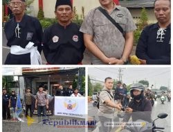 Enam Perguruan Silat Bersama Polsek Waru Berbagi Takjil Gratis