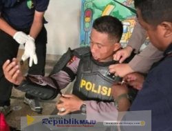 Belasan Polisi Terluka, Kena Lemparan Batu dan Petasan Saat Pengamanan Demo Tolak UU TNI di Surabaya