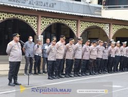 Polres Pelabuhan Tanjung Perak Gelar Pengamanan Malam Takbir Idul Fitri 1446 H