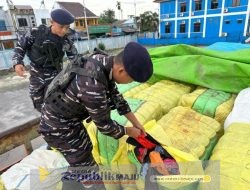 Prajurit TNI AL Gagalkan Penyelundupan 167 Ballpres Ilegal Senilai Rp1,3 Miliar dari Malaysia