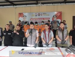 Polresta Sidoarjo Berhasil Amankan 4 Tersangka Pencurian Pipa Stainless di Tjiwi Kimia