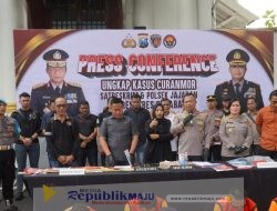 Dua Bulan Polrestabes Surabaya Berhasil Ungkap 54 Kasus Curanmor, 41 Pelaku dan 6 Penadah Diamankan