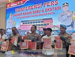 Polres Madiun Kota Berhasil Amankan Pengedar Narkoba dan Sita 1 Kilogram Sabu