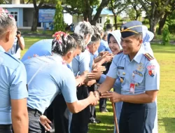 Lanud Maimun Saleh Gelar Apel Khusus dan Kenaikan Pangkat 1 April