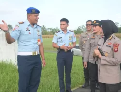 Jelang Panen Raya Nasional, Lanud Harry Hadisoemantri Sambut Kunjungan Tim Polda Kalbar