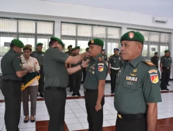 Danrem 131/Santiago Pimpin Serah Jabatan Dantimintel dan Dandenma Korem