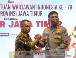Dinilai Inovatif, Kapolresta Sidoarjo Terima Penghargaan dari PWI Jatim