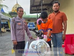 Pelaku Curanmor CA Diamankan Polsek Kenjeran Setelah Ketahuan Mencuri di Kedinding Lor Surabaya
