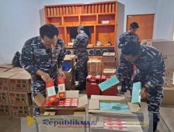 Prajurit TNI AL Gagalkan Penyelundupan Miras dan Rokok Senilai Rp1,4 Miliar di Morowali
