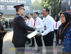 Harlah Pancasila, Kapolresta Malang Kota Beri Penghargaan Anggota Berprestasi dan Warga Masyarakat yang Bantu Ungkap TPPO