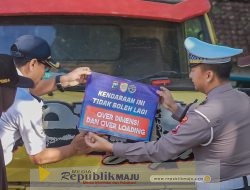 Operasi Gabungan Polres Jember Sosialisasi Larangan Kendaraan ODOL