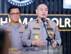 Robot Humanoid hingga Robot Dog Beratribut Polisi Ramaikan Monas dalam Persiapan Hari Bhayangkara ke-79