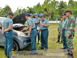 Pasops Lanudal Biak Dibantu Pomal Sweeping Kelengkapan Randis dan Ranmor Prajurit