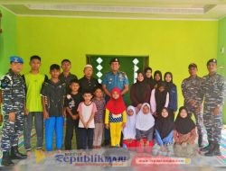 Berbagi Kasih, Lanal Bintan Bagikan Paket Sembako ke Panti Asuhan