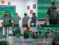 Danrem 182/JO Gelar Sidang Disiplin Militer Untuk Tiga Prajurit Pelanggar Aturan