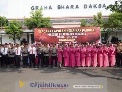 189 Personil Polrestabes Surabaya Naik Pangkat: Momen Syukur, Tanggung Jawab dan Komitmen Melayani
