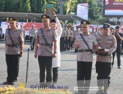 Polres Pasuruan Gelar Sertijab dan Kenaikan Pangkat 60 Anggota