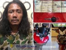 Maling Motor Tertangkap Warga, Saat Beraksi di Kawasan Bulak Jaya