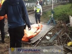 Laki-Laki Tanpa Identitas Ditemukan Tewas Tertabrak Kereta Api di Jalan Ahmad Yani
