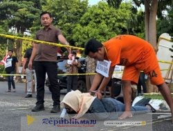 Tersangka Tampilkan 38 Adegan dalam Rekonstruksi Pembunuhan Pacar di Tuban