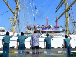 Memasuki Etape Kedua, Asops Kasal Lepas Pelayaran Muhibah Diplomasi Duta Bangsa menuju Padang