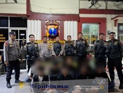 8 Pemuda Hendak Tawuran Diamankan Patroli Jogoboyo, Polisi Sita Senjata Tajam