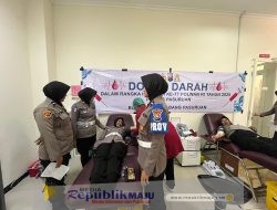 Polwan Polres Pasuruan Gelar Donor Darah Sambut Hari Jadi ke-77 Polwan RI