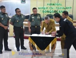 Korem 132/Tdl Terima Hibah Lahan Pembangunan Kodam XXIII/Palaka Wira dari Pemkab Sigi
